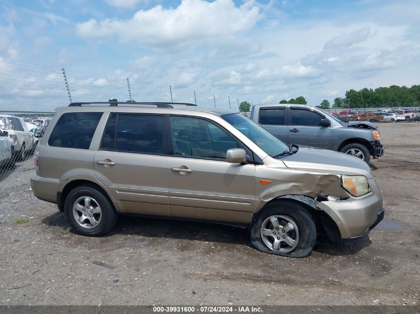 2006 Honda Pilot Ex VIN: 2HKYF18466H528006 Lot: 39931600