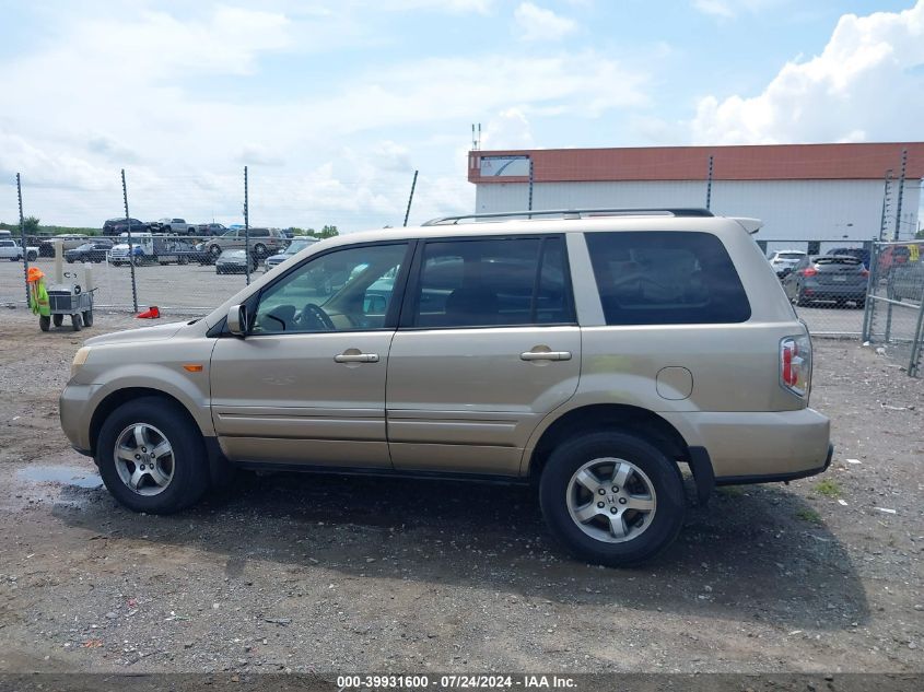 2006 Honda Pilot Ex VIN: 2HKYF18466H528006 Lot: 39931600