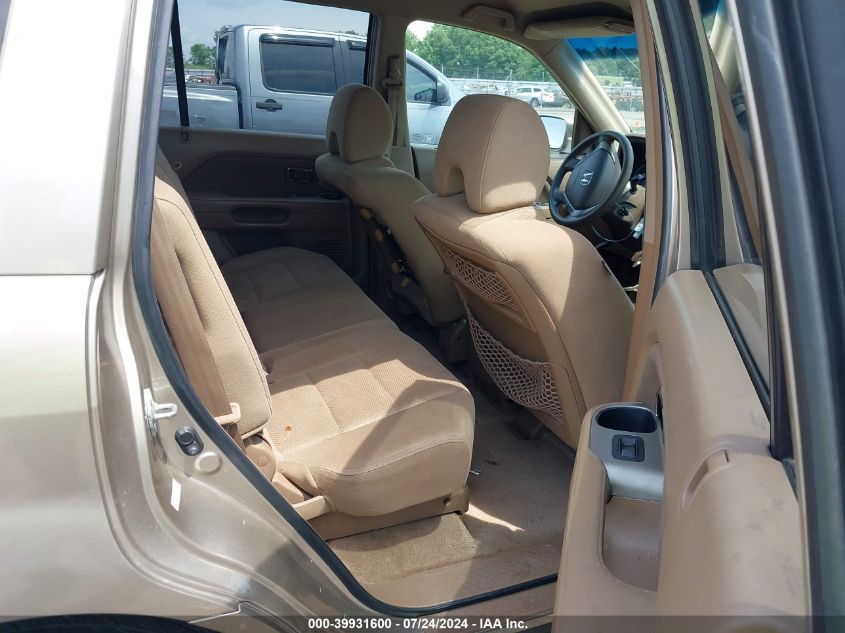 2006 Honda Pilot Ex VIN: 2HKYF18466H528006 Lot: 39931600