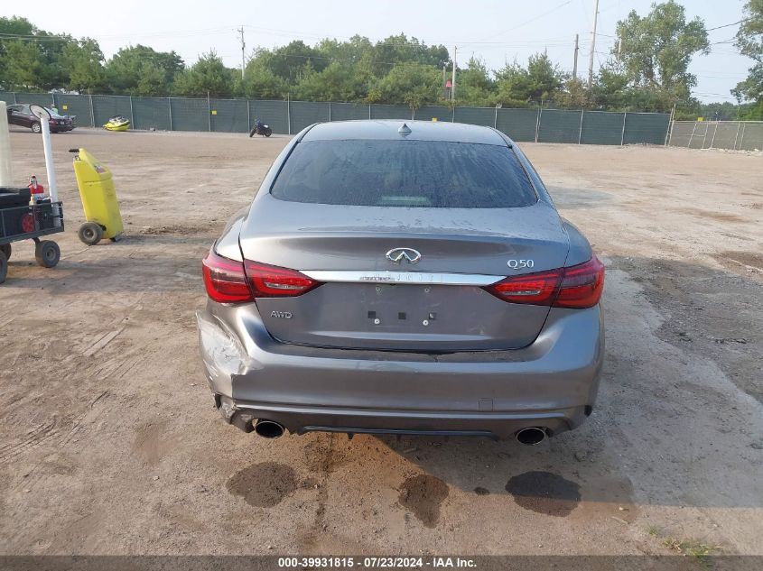 2019 Infiniti Q50 3.0T Luxe VIN: JN1EV7AR0KM550990 Lot: 39931815