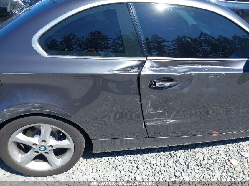 2008 BMW 128I VIN: WBAUP73518VF08795 Lot: 39931836