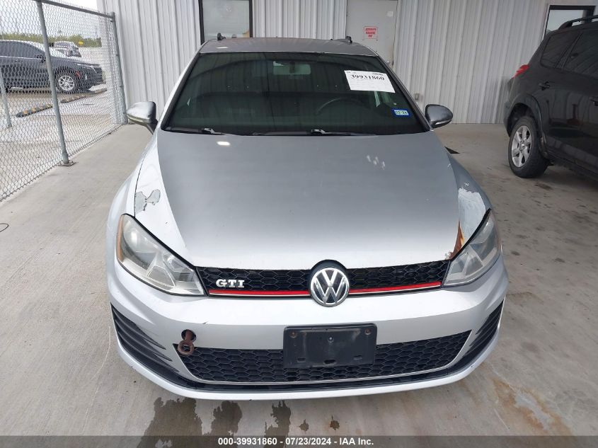 2015 Volkswagen Golf Gti 2.0T S 4-Door VIN: 3VW4T7AU5FM017415 Lot: 39931860