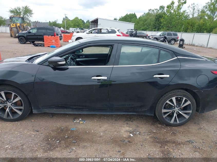 2018 Nissan Maxima 3.5 Sv VIN: 1N4AA6APXJC397920 Lot: 39931891