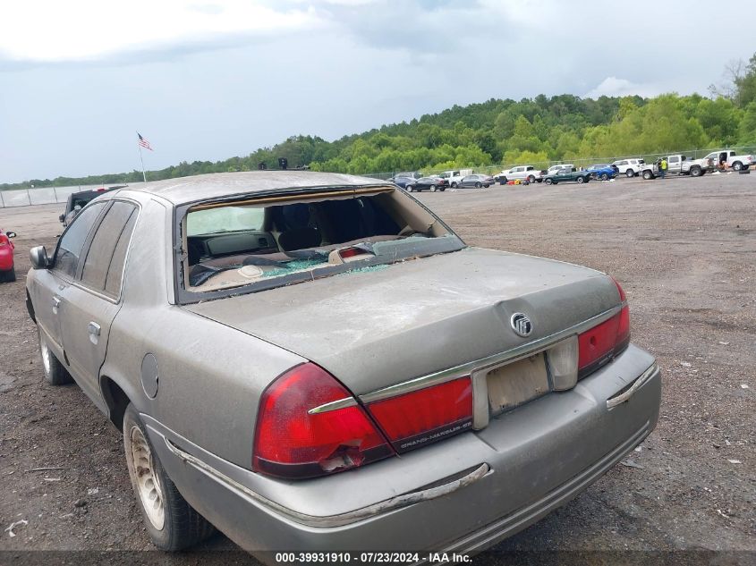 2000 Mercury Grand Marquis Gs VIN: 2MEFM74W4YX657613 Lot: 39931910