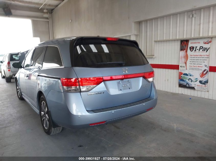 2014 Honda Odyssey Touring/Touring Elite VIN: 5FNRL5H90EB055927 Lot: 39931927