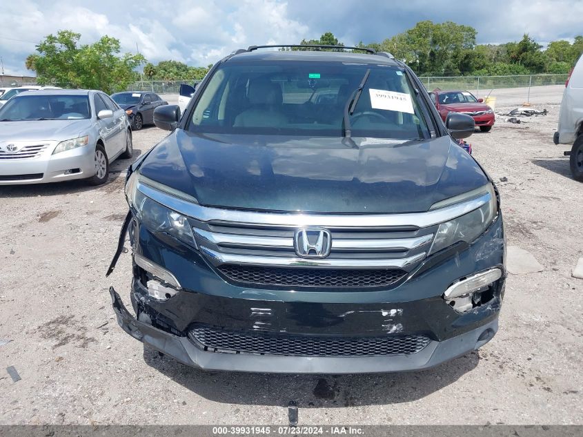 2016 Honda Pilot Lx VIN: 5FNYF5H1XGB007223 Lot: 39931945