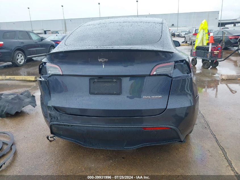 2022 Tesla Model Y Performance Dual Motor All-Wheel Drive VIN: 7SAYGDEF5NF324401 Lot: 39931996