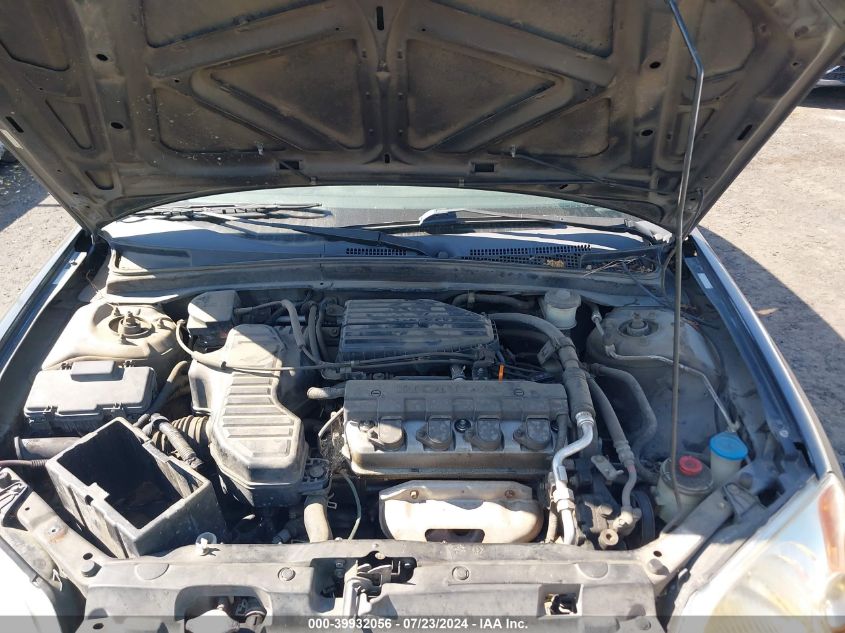 2003 Honda Civic Lx VIN: 2HGES16683H509725 Lot: 39932056