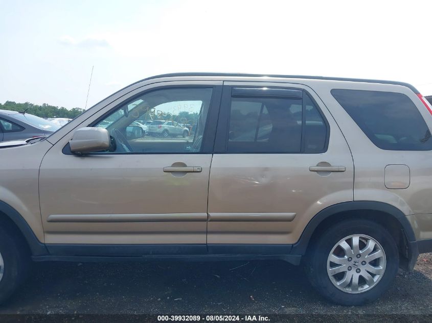 2006 Honda Cr-V Se VIN: SHSRD78906U418973 Lot: 39932089