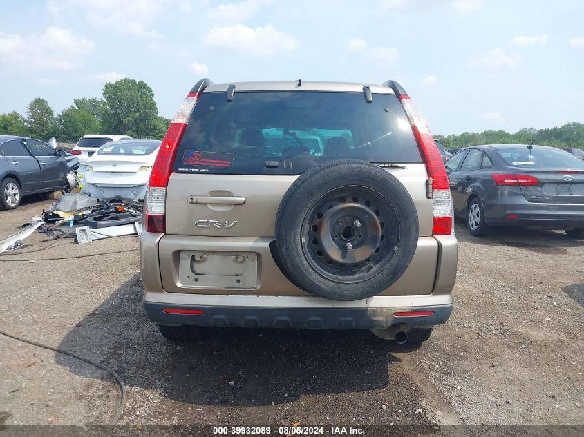 2006 Honda Cr-V Se VIN: SHSRD78906U418973 Lot: 39932089