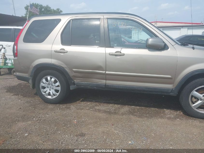 2006 Honda Cr-V Se VIN: SHSRD78906U418973 Lot: 39932089