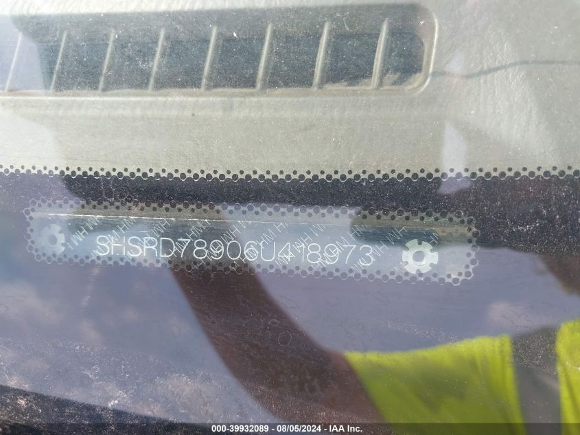 2006 Honda Cr-V Se VIN: SHSRD78906U418973 Lot: 39932089