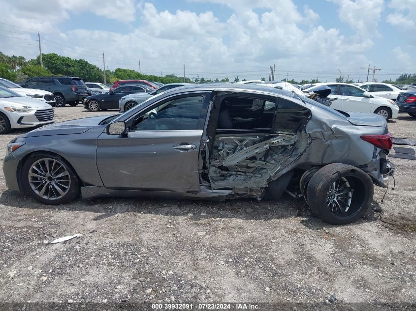 2018 Infiniti Q50 3.0T Luxe VIN: JN1EV7AR2JM437590 Lot: 39932091