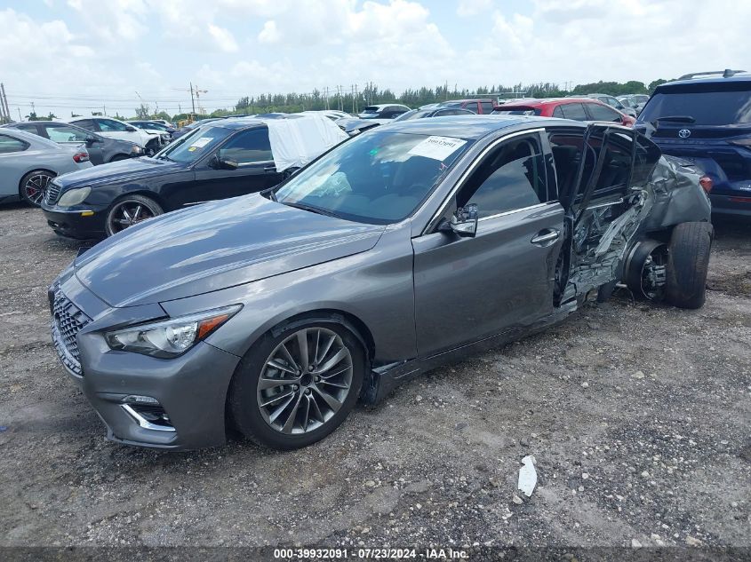 2018 Infiniti Q50 3.0T Luxe VIN: JN1EV7AR2JM437590 Lot: 39932091