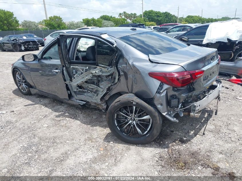 2018 Infiniti Q50 3.0T Luxe VIN: JN1EV7AR2JM437590 Lot: 39932091