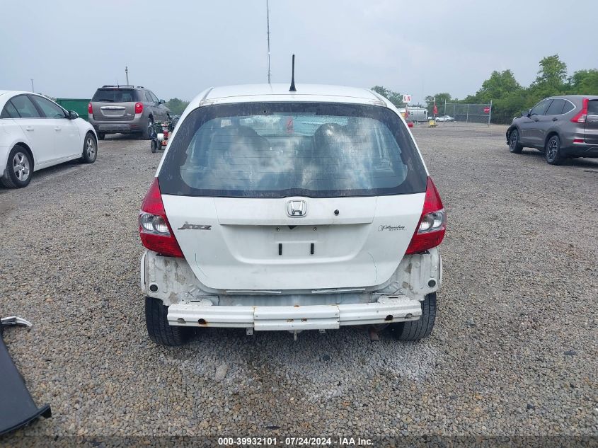 2007 Honda Fit Sport VIN: JHMGD38667S046247 Lot: 39932101