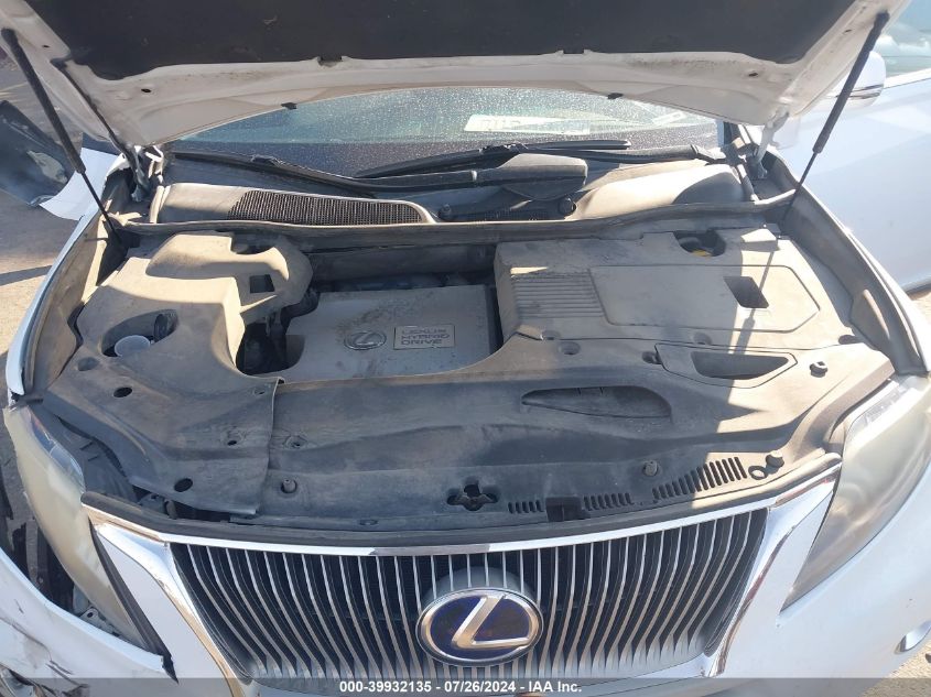 2010 Lexus Rx 450 VIN: JTJBC1BA4A2016670 Lot: 39932135