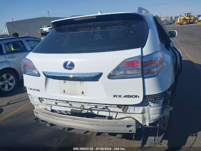 2010 Lexus Rx 450 VIN: JTJBC1BA4A2016670 Lot: 39932135