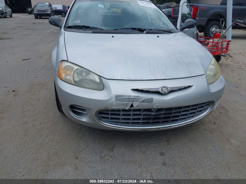 2001 Chrysler Sebring Lx VIN: 1C3EL46X31N693518 Lot: 39932242