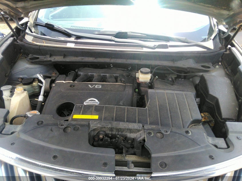 2010 Nissan Murano Sl VIN: JN8AZ1MW7AW122792 Lot: 39932254