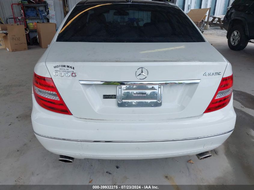 2012 Mercedes-Benz C 300 Luxury 4Matic/Sport 4Matic VIN: WDDGF8BB5CA603024 Lot: 39932275