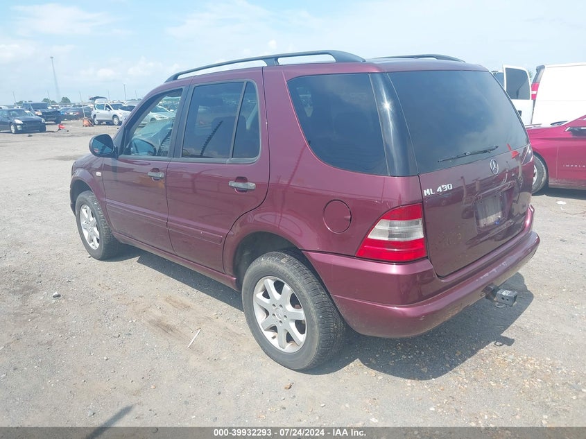 1999 Mercedes-Benz Ml 430 VIN: 4JGAB72E9XA083833 Lot: 39932293