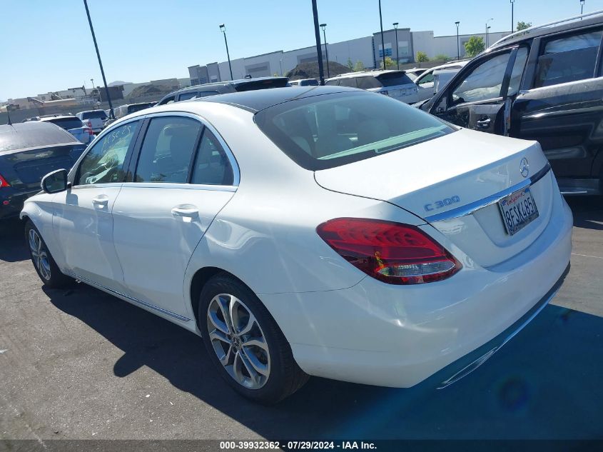 2018 Mercedes-Benz C 300 VIN: WDDWF4JB8JR417790 Lot: 39932362