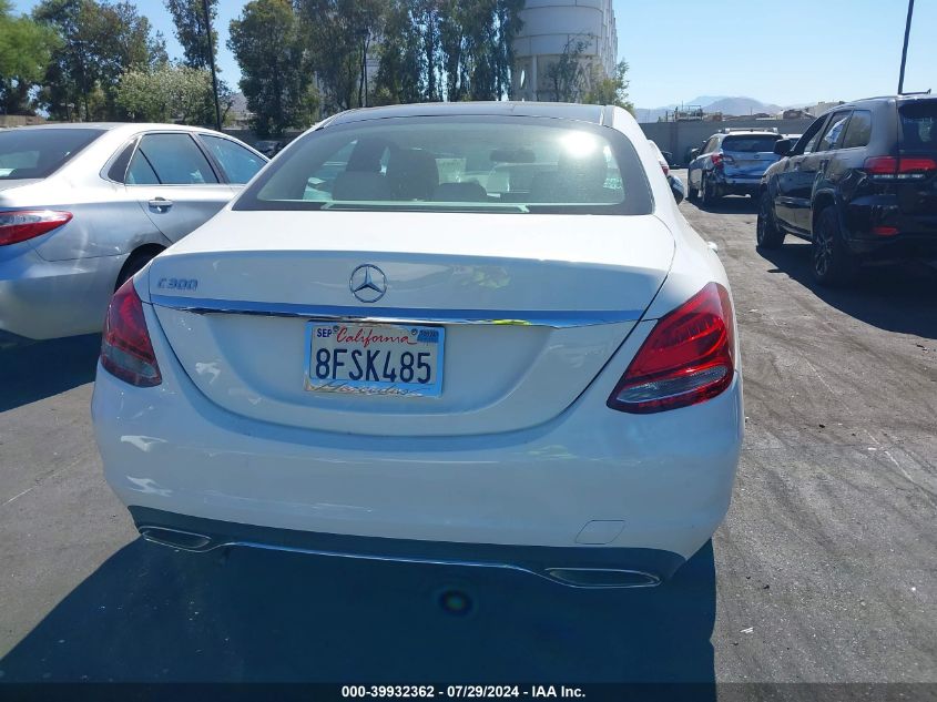 2018 Mercedes-Benz C 300 VIN: WDDWF4JB8JR417790 Lot: 39932362