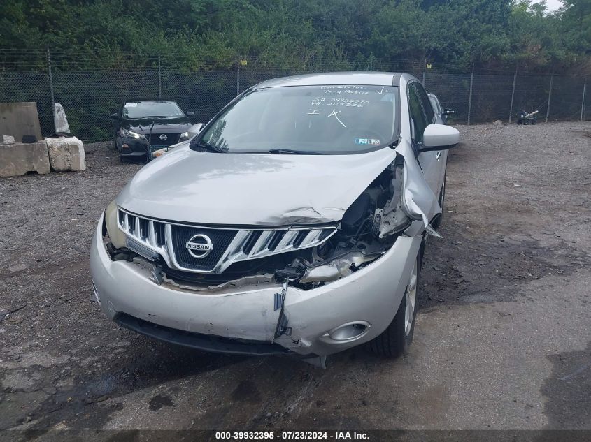 2009 Nissan Murano S VIN: JN8AZ18W59W205336 Lot: 39932395