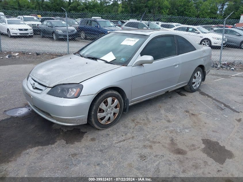 1HGEM22921L009219 | 2001 HONDA CIVIC