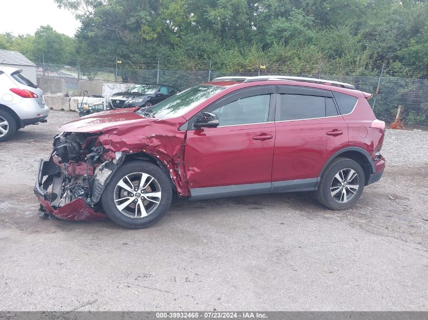 2018 Toyota Rav4 Xle VIN: 2T3RFREV7JW792899 Lot: 39932465