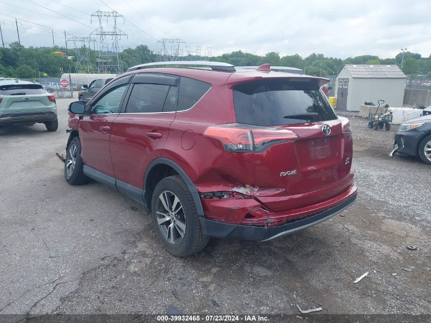 2018 Toyota Rav4 Xle VIN: 2T3RFREV7JW792899 Lot: 39932465