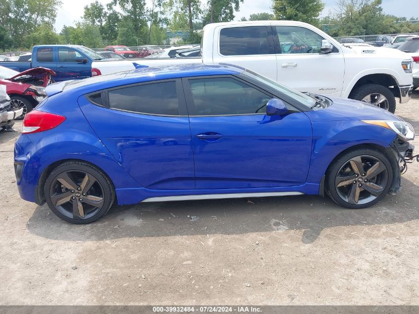 2014 Hyundai Veloster Turbo R-Spec VIN: KMHTC6AE9EU204034 Lot: 39932484