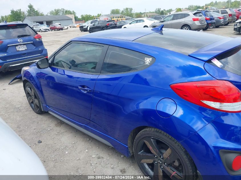 2014 Hyundai Veloster Turbo R-Spec VIN: KMHTC6AE9EU204034 Lot: 39932484