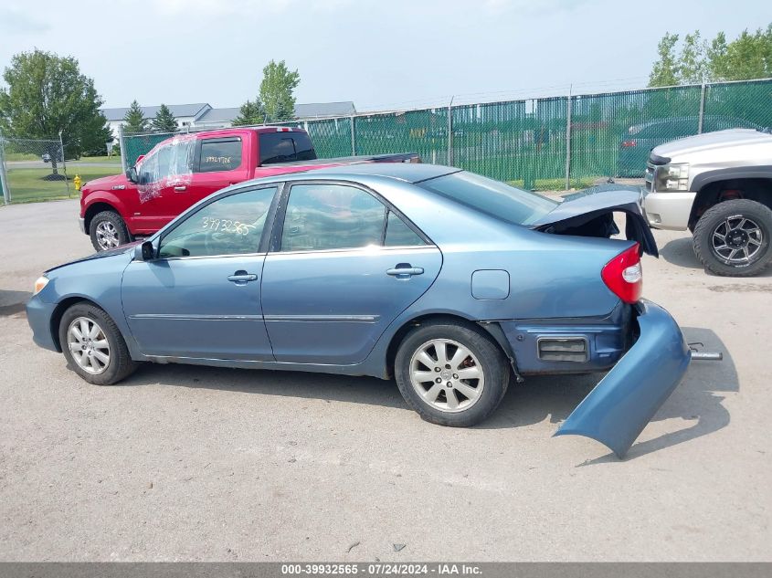 2003 Toyota Camry Xle VIN: 4T1BE30K83U722922 Lot: 39932565
