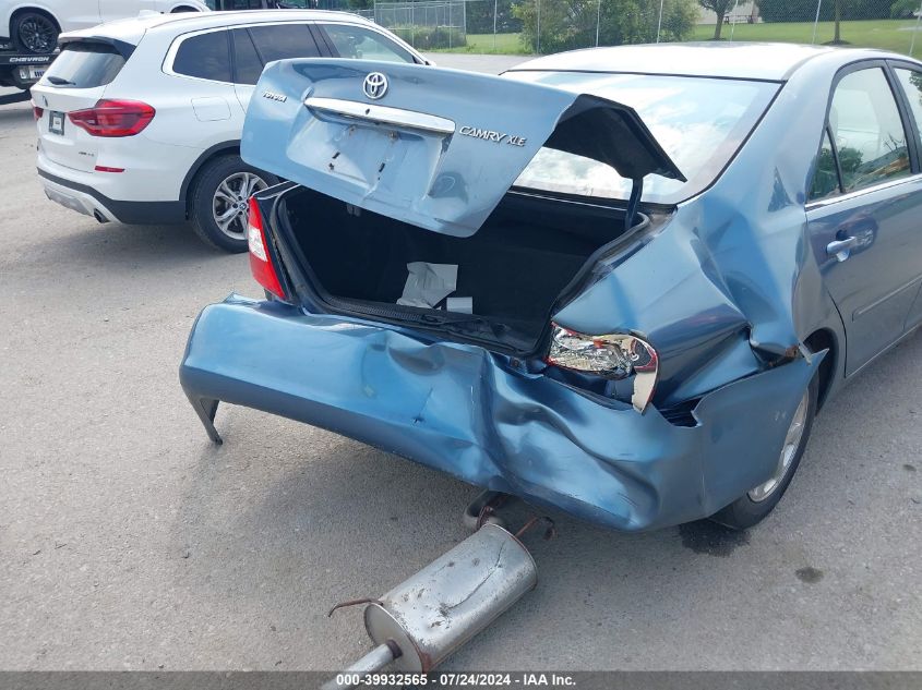 2003 Toyota Camry Xle VIN: 4T1BE30K83U722922 Lot: 39932565