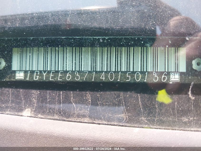 2004 Cadillac Srx Standard VIN: 1GYEE637140150136 Lot: 39932622