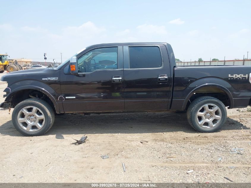 2013 Ford F-150 Lariat VIN: 1FTFW1ET6DKE92349 Lot: 39932675