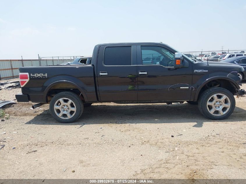 2013 Ford F-150 Lariat VIN: 1FTFW1ET6DKE92349 Lot: 39932675