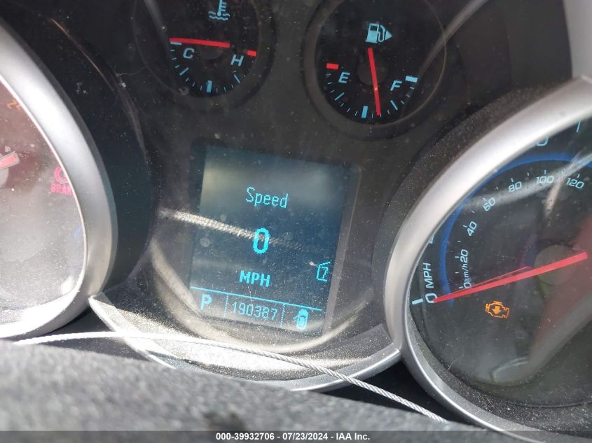 2011 Chevrolet Cruze Lt VIN: 1G1PG5S99B7258278 Lot: 39932706