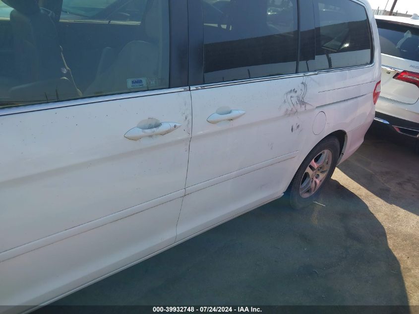 2007 Honda Odyssey Ex-L VIN: 5FNRL38707B143608 Lot: 39932748