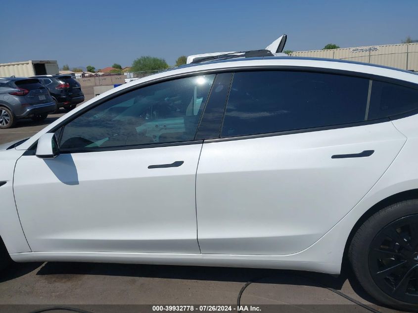 2021 Tesla Model 3 Standard Range Plus Rear-Wheel Drive VIN: 5YJ3E1EA6MF072768 Lot: 39932778