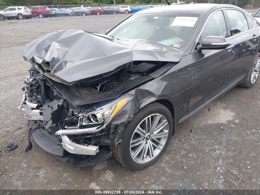 2019 Genesis G80 Sport/Ultimate VIN: KMTFN4JE3KU313327 Lot: 39932799