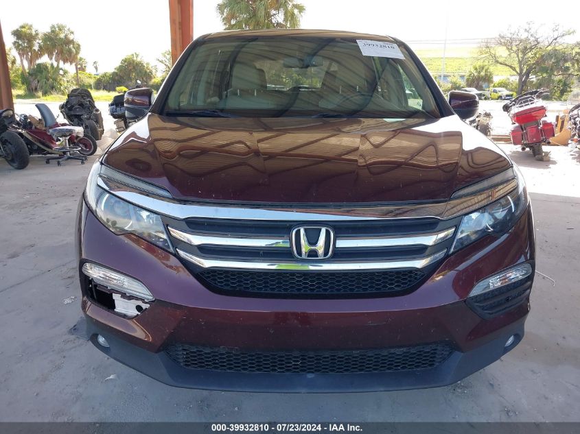 2016 Honda Pilot Ex-L VIN: 5FNYF5H78GB030293 Lot: 39932810