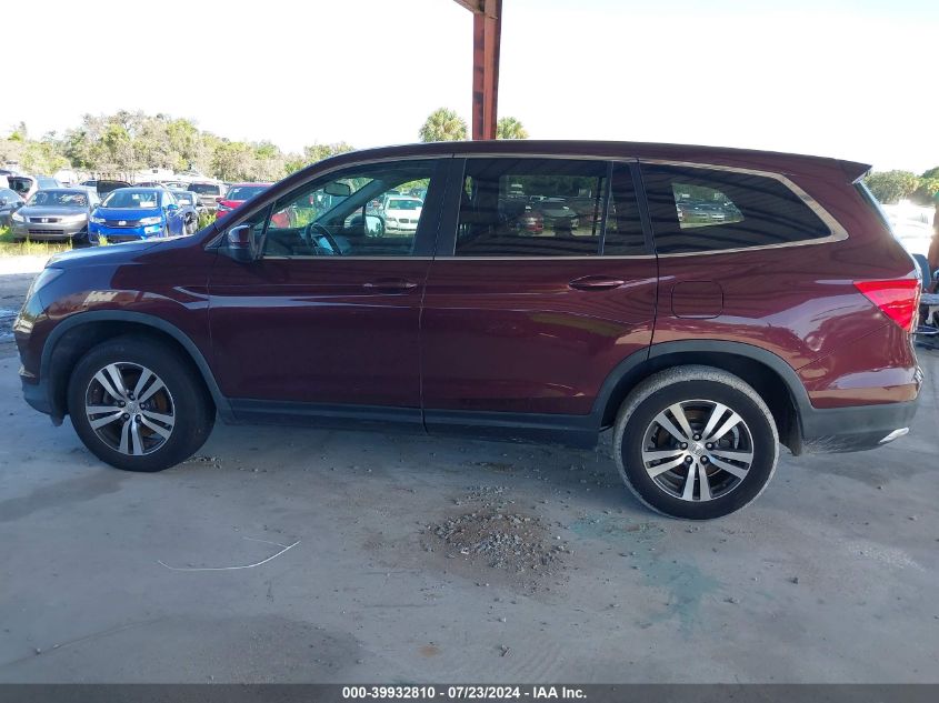 2016 Honda Pilot Ex-L VIN: 5FNYF5H78GB030293 Lot: 39932810