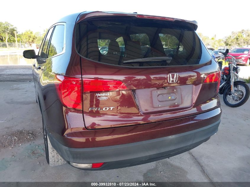 2016 Honda Pilot Ex-L VIN: 5FNYF5H78GB030293 Lot: 39932810