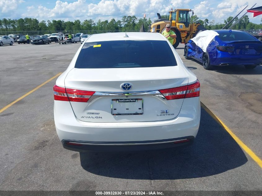 2013 Toyota Avalon Hybrid Limited VIN: 4T1BD1EB8DU012761 Lot: 39932830