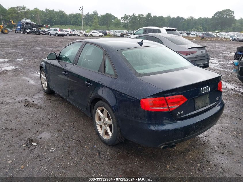 WAULF78K09A126311 | 2009 AUDI A4