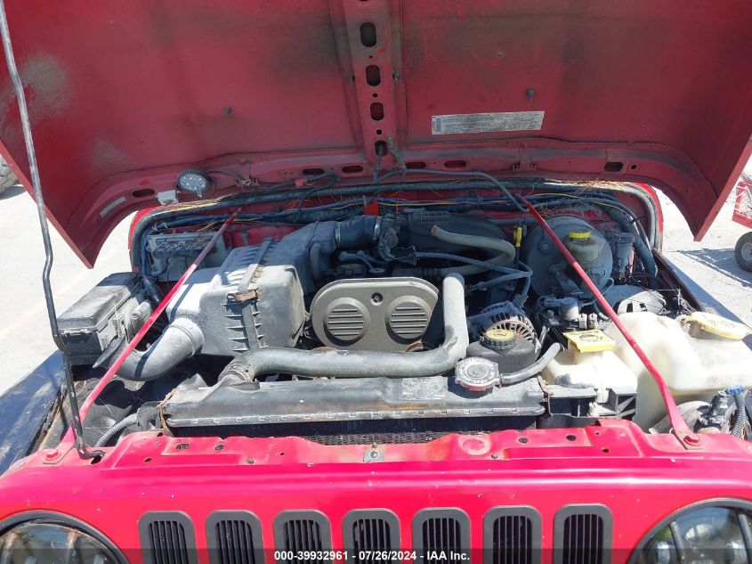 2004 Jeep Wrangler Se VIN: 1J4FA29124P722074 Lot: 39932961