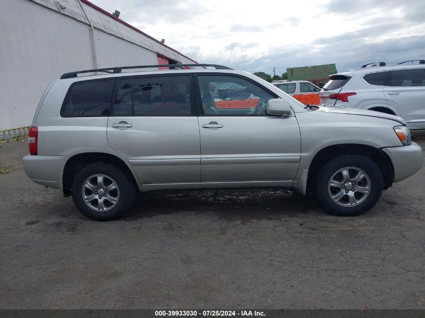 2006 Toyota Highlander V6 VIN: JTEEP21A660152177 Lot: 39933030